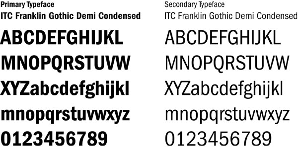 Samples of ITC Franklin Gothic